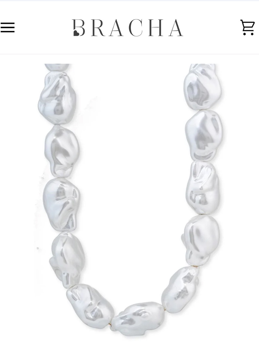 Bracha Shelby Pearl Necklace